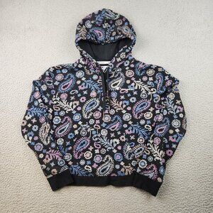 Champion Hoodie Girl's Small Sweatshirt Paisley AOP Hood Pullover Jumper Sweater